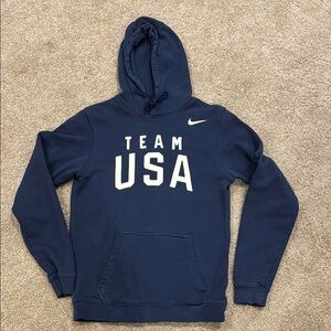 Men's Nike Navy Team USA Pullover Hoodie
